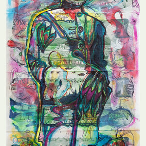 * portrait de l'ecrivain-poete Simon DuPlessis. photo originale de l'artiste Jean Chainey.